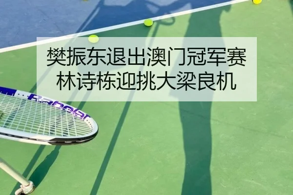 樊振东退出澳门冠军赛 林诗栋迎挑大梁良机